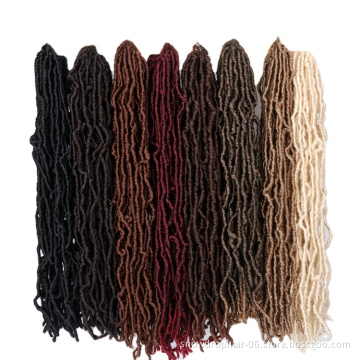 Free Sample 613 Cheap 1B 36 Faux 18 Goddess Faux  Crochet Hair Synthetic Soft 24 Inches  Locs
